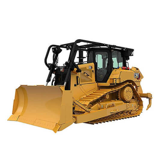 Pásový Dozer CAT D6M LGP k dispozici v největší půjčovně těžké techniky na Karlovarsku.
